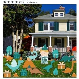 Dinosaur theme yard sign for the Dinosaur lover in your life!